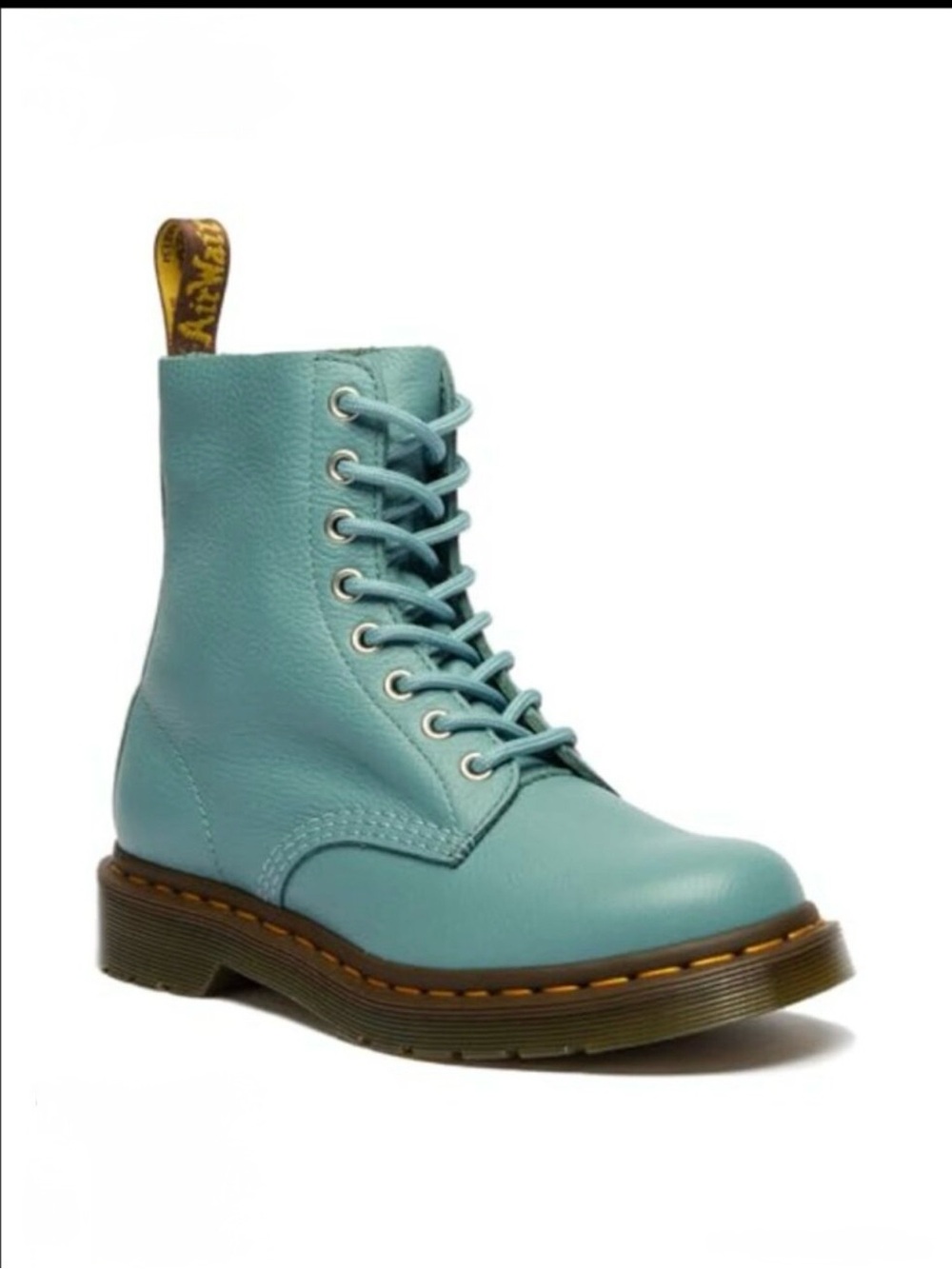 Dr. Martens 1460 Pascal Teal Dusty Blue 8-eye boot UK7 US9 discontinued EUC